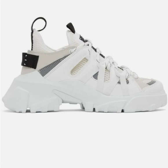MCQ ALEXANDER MCQUEEN Orbyt Descender 2.0 Mesh And Faux Leather Sneakers Men 10 - Picture 2 of 13